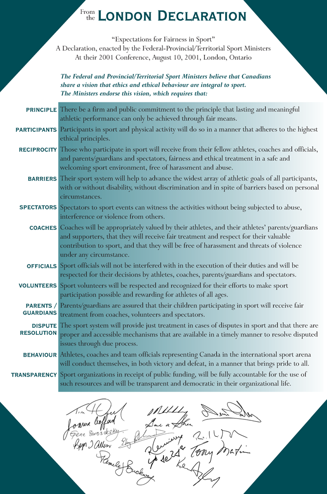 Image of the signed London Declaration Poster London Declaration